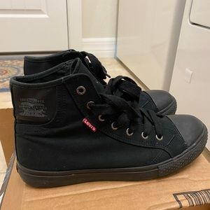 Levi High Top Black Sneakers